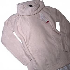 NWT Talbots Pure Cashmere Cream Turtleneck